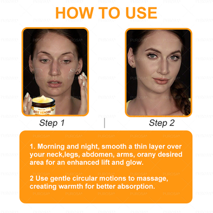 𝑷𝑼𝑹𝑶𝑺𝑨® 𝘽𝙀𝙀 𝙑𝙀𝙉𝙊𝙈 𝙎𝙠𝙞𝙣 𝙍𝙚𝙨𝙩𝙤𝙧𝙖𝙩𝙞𝙤𝙣 𝘾𝙧𝙚𝙖𝙢 –🍀 Anti-aging,Hydrating, Skin Repair, Even Tone, Acne and Dark Spot Treatment, Wart and Mole Removal, Psoriasis Relief