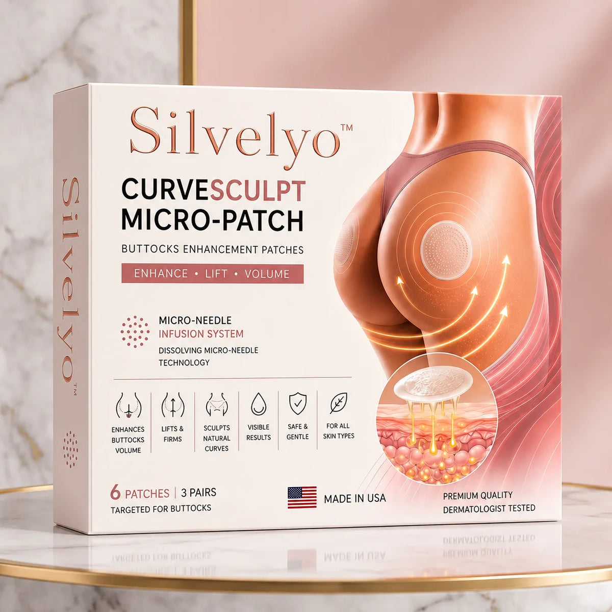 Silvelyo™ CurveSculpt Micro-Patch – Your At-Home Butt Lift Secret 🍑