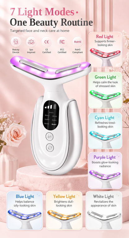 ✨ ✨ 7-Day Youth Revival Facial Sculpting Device | Advanced Microcurrent + Heat Therapy Beauty Technology for Firmer, Smoother & Radiant-Looking Skin
