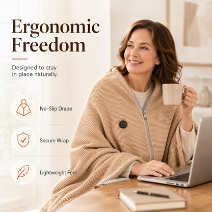 TopSpire®🔥 Christmas Sale — 50% OFF! ❄️ Stay Warm All Winter — Portable Electric Heated Blanket Shawl