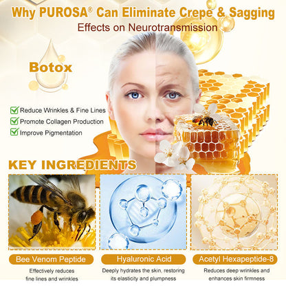 𝑷𝑼𝑹𝑶𝑺𝑨® 𝘽𝙀𝙀 𝙑𝙀𝙉𝙊𝙈 𝙎𝙠𝙞𝙣 𝙍𝙚𝙨𝙩𝙤𝙧𝙖𝙩𝙞𝙤𝙣 𝘾𝙧𝙚𝙖𝙢 –🍀 Anti-aging,Hydrating, Skin Repair, Even Tone, Acne and Dark Spot Treatment, Wart and Mole Removal, Psoriasis Relief