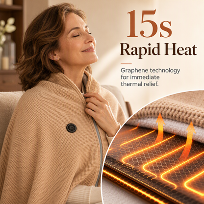TopSpire®🔥 Christmas Sale — 50% OFF! ❄️ Stay Warm All Winter — Portable Electric Heated Blanket Shawl
