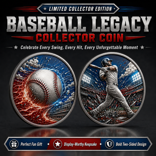 🔥 Limited Edition Baseball Collector Coin – Celebrate Every Swing, Hit & Home Run⚾