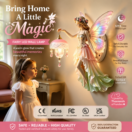 🔥Bring Fairy Magic Home ✨ Beautiful Fairy Wall Lamp Creates a Warm, Dreamy Glow for Your Little One’s Room