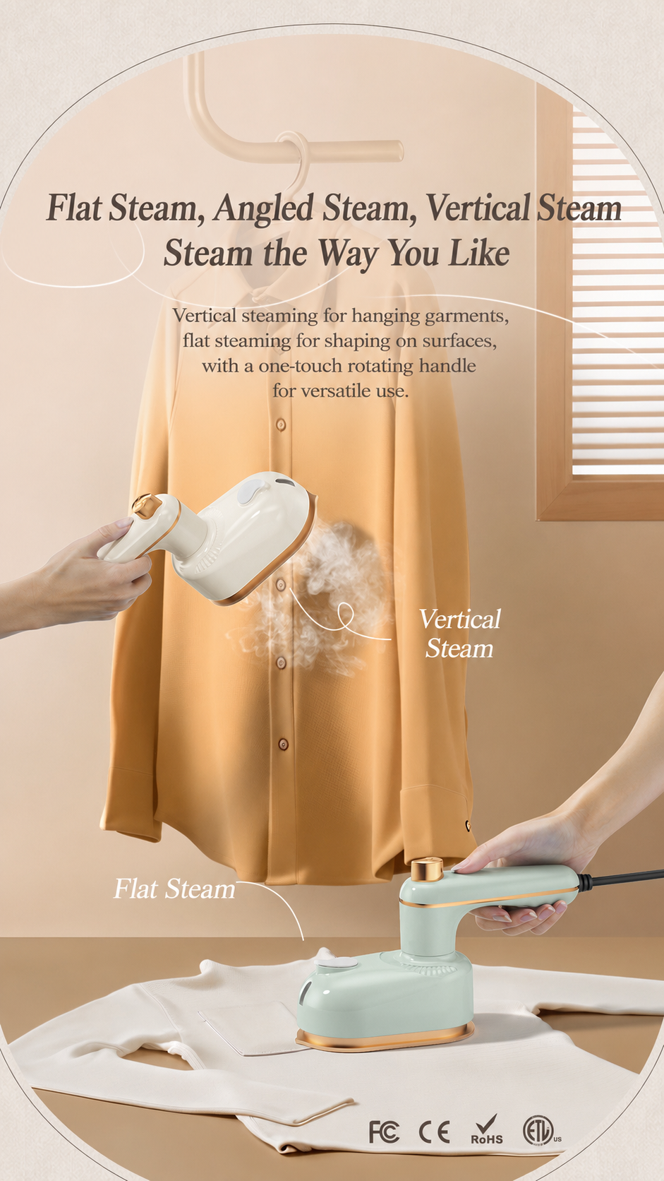 🥳2026 HOT SALE🥳💄✨ 50% OFF! “2-in-1 Portable Steam Iron for Busy People”