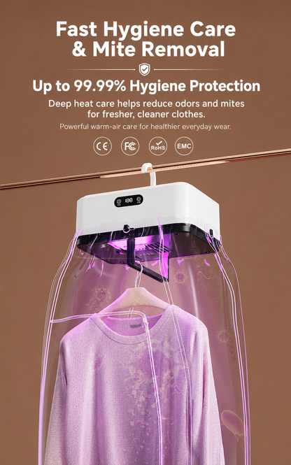 🔥🔥 70°C High-Heat Portable Clothes Dryer – Fast Drying, Odor Removal, Bacteria & Mite Care