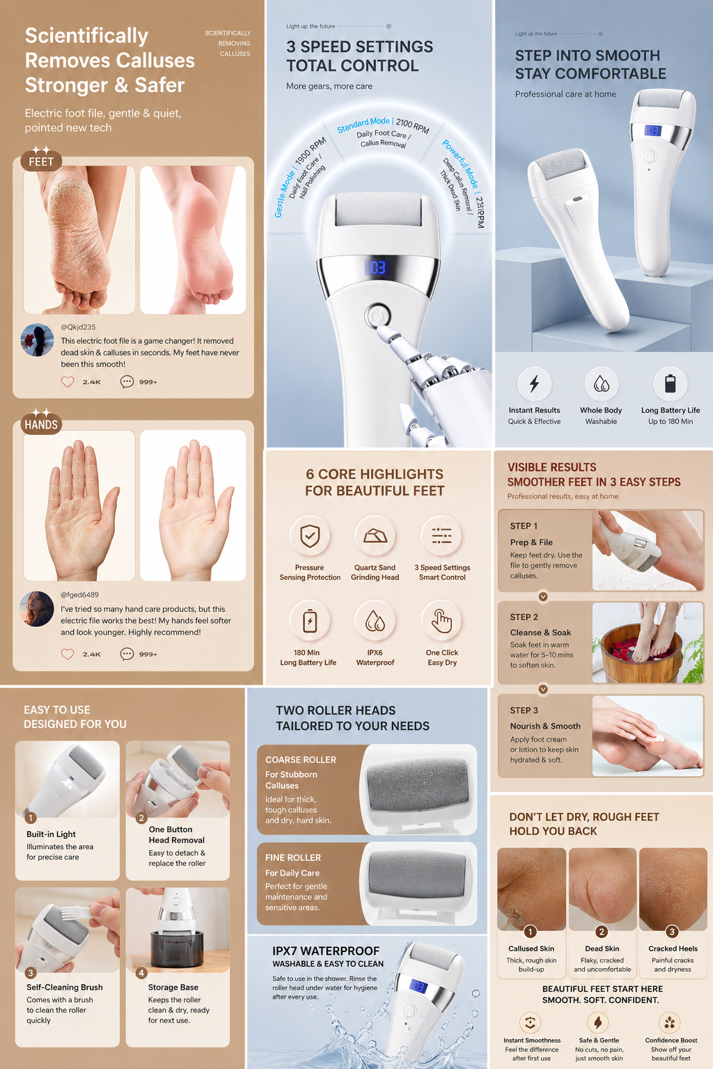 🔋LIMITED-TIME 50% OFF! Dead Skin & Callus Remover Pro™ – Effortlessly Remove Tough Calluses, Dead Skin & Rough Areas for Silky Smooth Hands & Feet