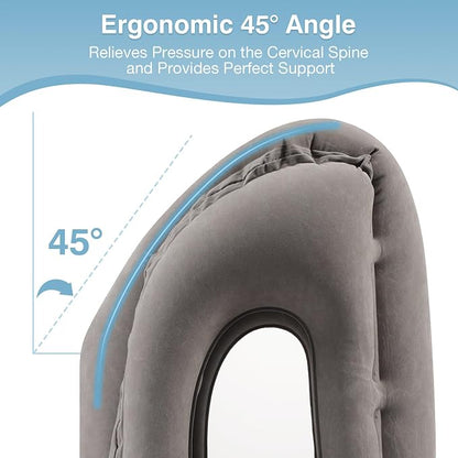 ⏳🔥LIMITED-TIME 50% OFF! ⏰🌬️✈️ Portable, inflatable, ergonomic travel pillow:😴 Enjoy a comfortable sleep anytime, anywhere 🧳💤