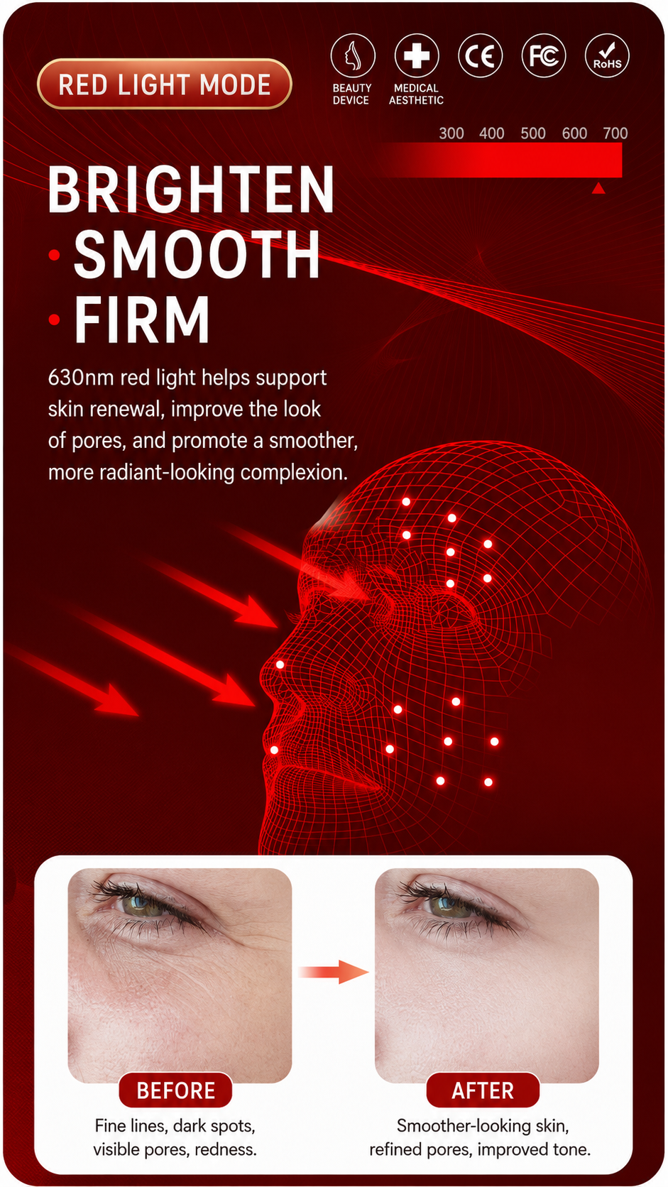 ✨ Ultimate 7-Color LED Light Therapy Face Mask – Salon-Level Glow at Home & On the Go