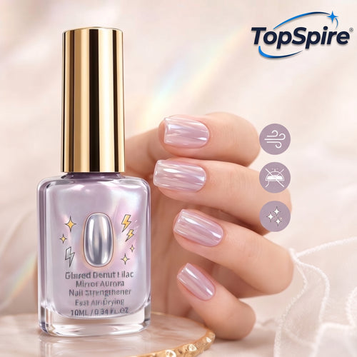 TopSpire® 📢📢50% OFF !! ⏰Lilac Glossy Mirror Nail Strengthener