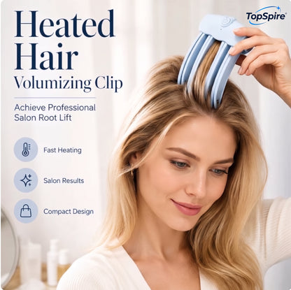TopSpire® 🎉48K+ Sold 💇 Wireless Heated Volumizing Root Lift Clip, Portable Travel Hair Styling Tool for Flat Fine Hair