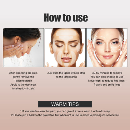 Thulox® Bio Silicone Wrinkle Repair Patches – Overnight Smoothing & Hydrating Face Tape