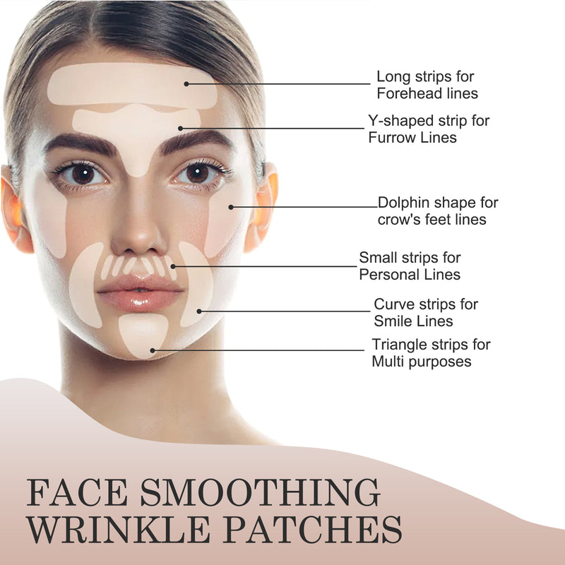 Thulox® Bio Silicone Wrinkle Repair Patches – Overnight Smoothing & Hydrating Face Tape