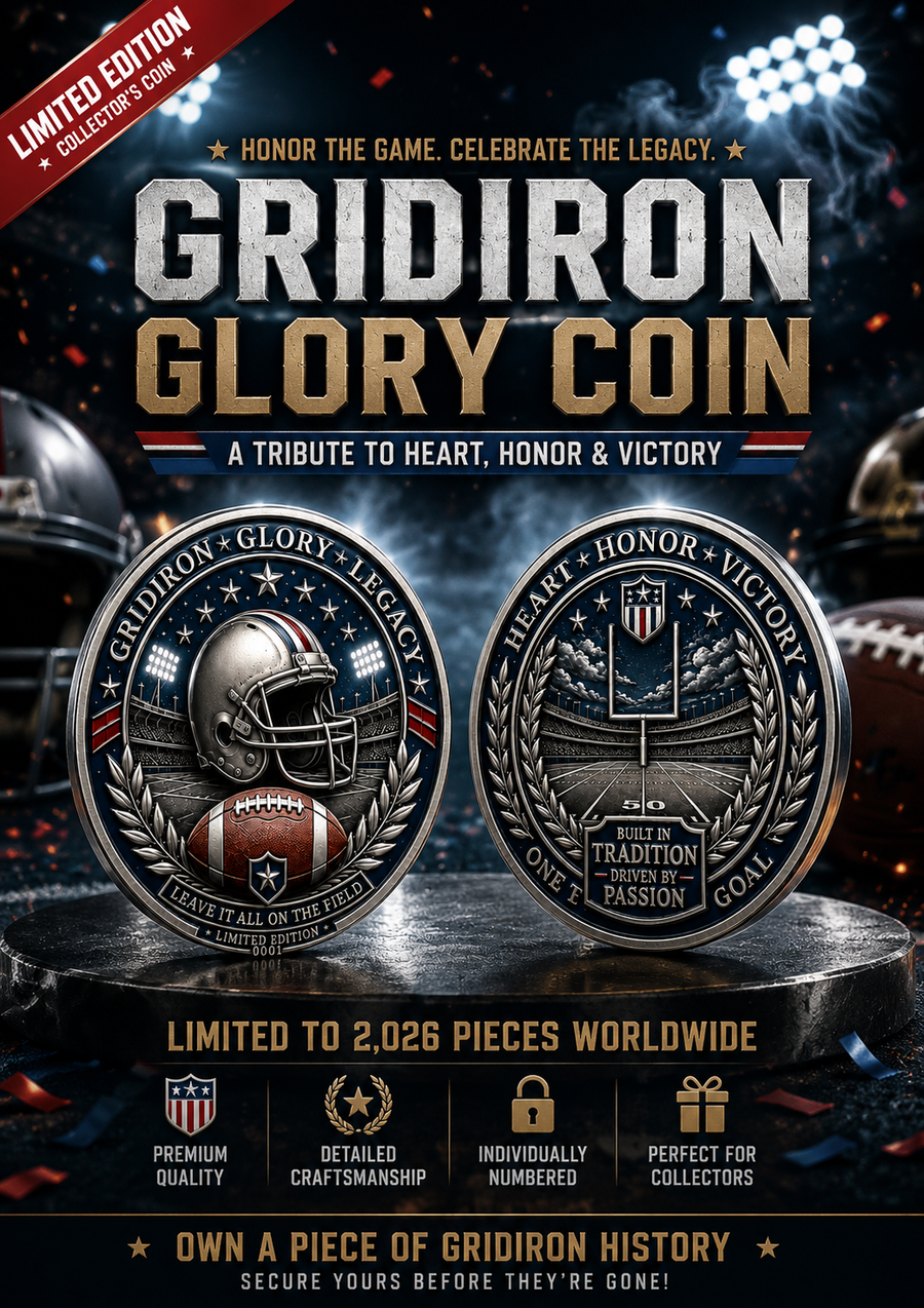🔥Last Day 50% OFF🔥Own the Spirit of the Gridiron — A Collector Coin Made for True American Football Fans
