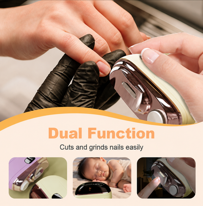 ✂️ LIMITED-TIME 50% OFF! 💅 2-in-1 Smart Electric Nail Clipper & Polisher 🌟