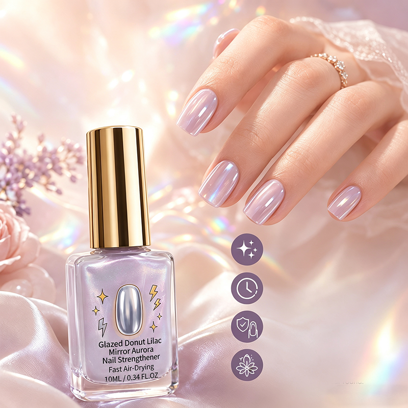 TopSpire® 📢📢50% OFF !! ⏰Lilac Glossy Mirror Nail Strengthener