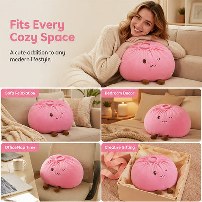 📢49% - OFF 🔥Cute Bao Bun Plush Pillow 🛏️– Soft, Squishy & Irresistibly Cosy, A Sweet Treat for Your Sofa, Bed or Desk 🛋️✨
