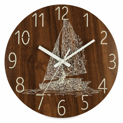 🔥Limited-Time Offer🕰️12-Inch Silent Wooden Wall Clock – Luminous Glow & MDF Wood Grain✨